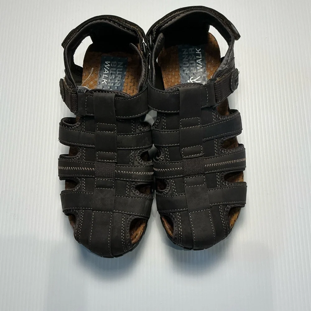 Nunn Bush Dark Brown Pandals Size 11